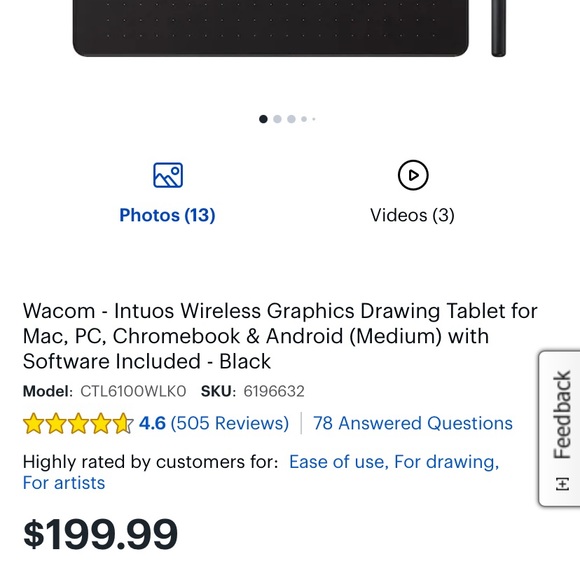 NWT Wacom Intuos Tablet - Picture 4 of 15